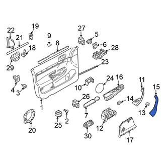 Volkswagen OE - Front Right Inner Door Panel Handle Cover