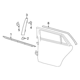 Volkswagen OE - Rear Door - Exterior Trim (Wagon)
