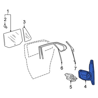 Volkswagen OE - Rear Left Window Regulator
