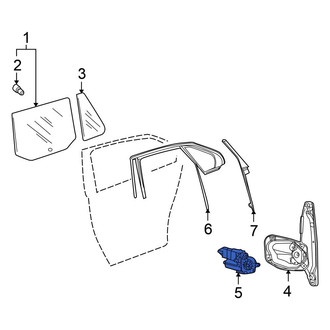 Volkswagen OE - Rear Right Window Motor