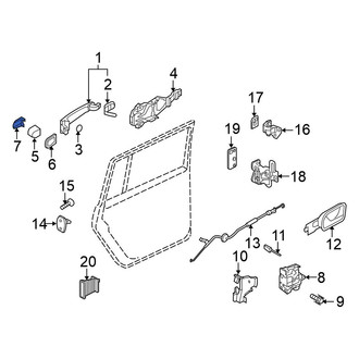 Volkswagen OE - Front Right Exterior Door Handle Cover
