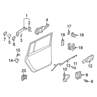 Volkswagen OE - Rear Door - Lock & Hardware (Wagon)