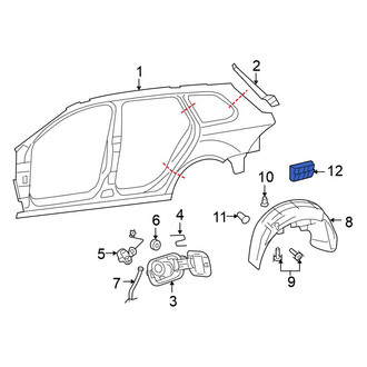 Volkswagen OE - Rear Quarter Panel Air Vent Grille