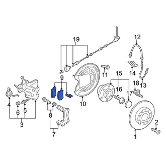Volkswagen OE - Rear Disc Brake Pad Set