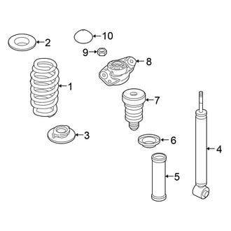 Volkswagen OE - Rear Suspension - Shocks & Components (Wagon)