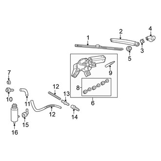 Volkswagen OE - Lift Gate - Wiper & Washer Components (SE / TDI Wagon)