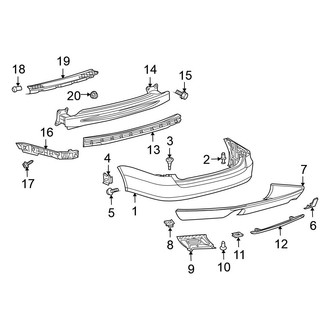 Volkswagen OE - Rear Bumper - Bumper & Components (Wagon)