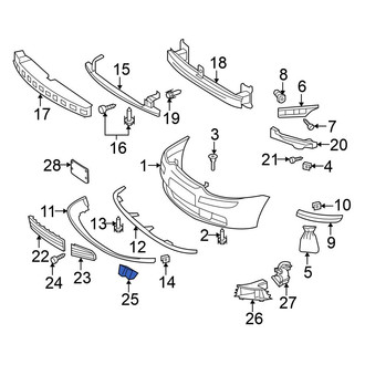 Volkswagen OE - Front Brake Air Duct Bracket