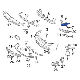Volkswagen OE - Front Left Bumper Cover Bracket