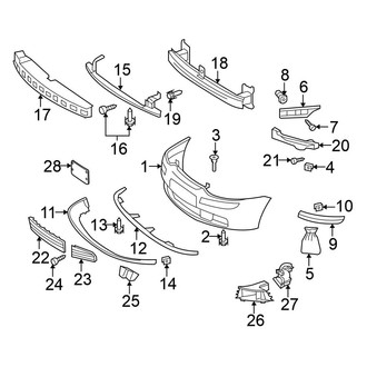 Volkswagen OE - Front Bumper - Bumper & Components