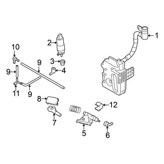 Volkswagen OE - Front Lamps - Washer Components