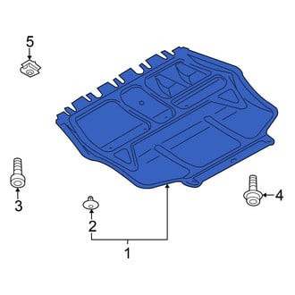 Volkswagen OE - Front Radiator Support Splash Shield