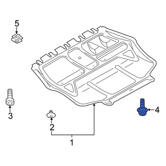 Volkswagen OE - Rear Radiator Support Splash Shield Bolt