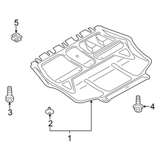 Volkswagen OE - Radiator Support - Splash Shields