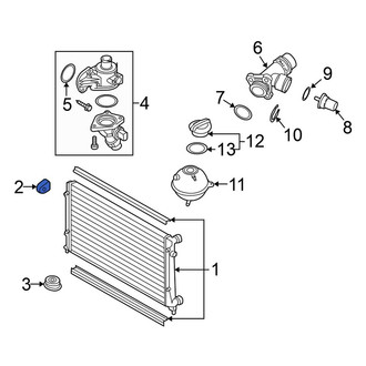 Volkswagen OE - Radiator Mount Bracket