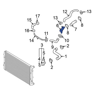 Volkswagen OE - Cooling System Bypass Line Adapter