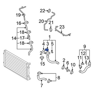 Volkswagen OE - Cooling System Bypass Line Adapter