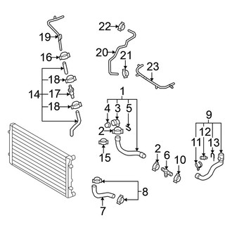 Volkswagen OE - Cooling - Hoses & Lines (Return)