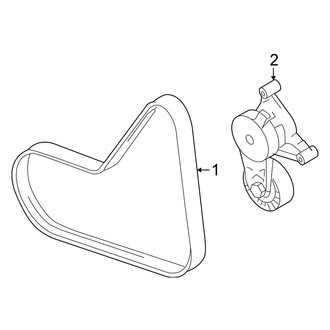 Volkswagen OE - Cooling - Belts & Pulleys (Base CBFA Engine / CCTA Engine)