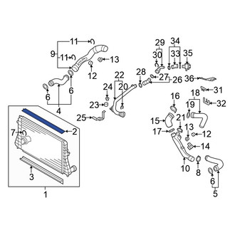 Volkswagen OE - Upper Intercooler Seal