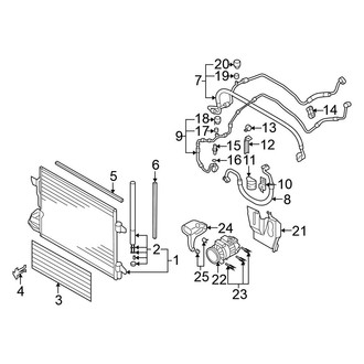 Volkswagen OE - Air Conditioner & Heater - Condenser, Compressor & Lines