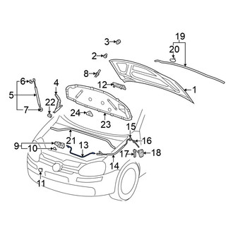 Volkswagen OE - Front Hood Release Cable