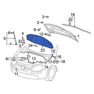 Volkswagen OE - Hood Insulation Pad