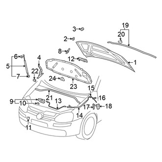 Volkswagen OE - Hood & Components