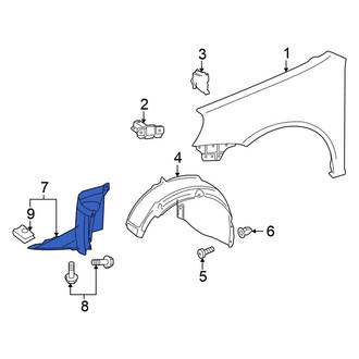 Volkswagen OE - Front Left Fender Liner Extension