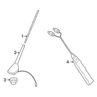 Volkswagen OE - Electrical - Antenna (W/O Satellite Radio)
