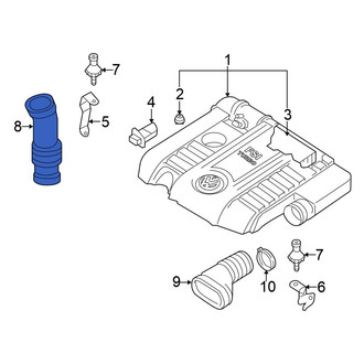 Volkswagen OE - Engine Air Intake Hose
