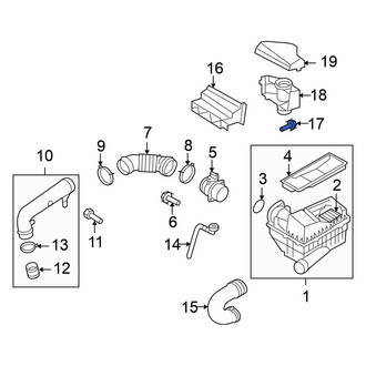 Volkswagen OE - Front Engine Air Intake Hose