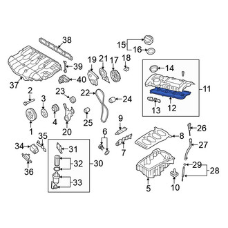 Volkswagen OE - Engine Valve Cover Gasket