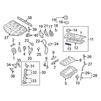 Volkswagen OE - Engine Valve Cover Washer Seal
