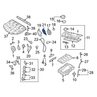 Volkswagen OE - Lower Engine Timing Cover