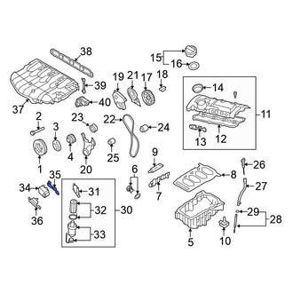 Volkswagen OE - Engine Oil Cooler Gasket