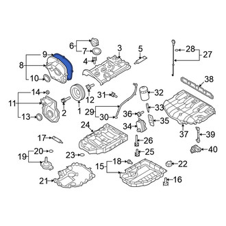 Volkswagen OE - Engine Timing Cover Gasket