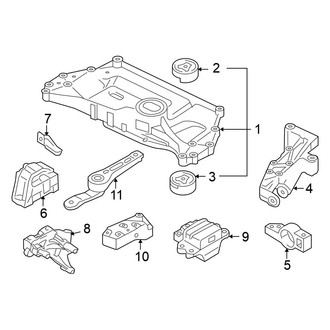 Volkswagen OE - Engine / Transaxle - Engine & Transmission Mounting