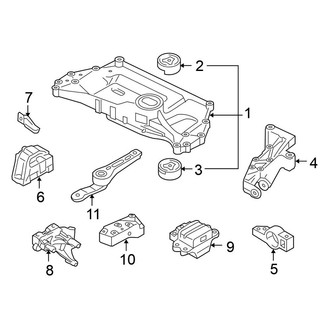 Volkswagen OE - Engine / Transaxle - Engine & Transmission Mounting