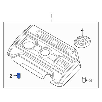 Volkswagen OE - Engine Cover Mounting Bushing