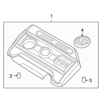 Volkswagen OE - Engine / Transaxle - Engine Appearance Cover