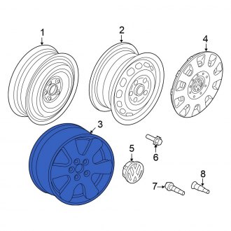 Volkswagen Rabbit OEM Wheels & Tires | Lug Nuts, TPMS Sensors — CARiD.com