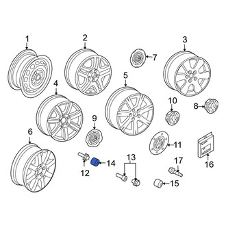 Volkswagen OE - Wheel Lug Bolt Cap