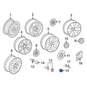 Volkswagen OE - Wheel Lug Bolt Cap