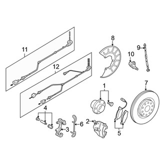 Volkswagen OE - Front Suspension - Brake Components (288 x 25 mm)