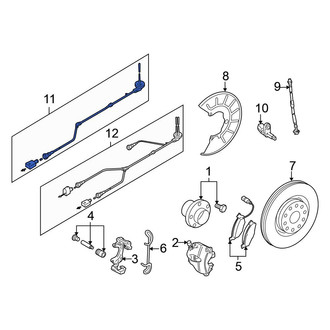 Volkswagen OE - Rear Right ABS Wheel Speed Sensor Wiring Harness