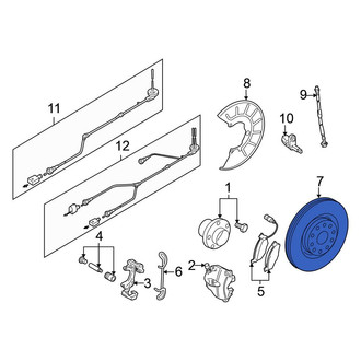Volkswagen OE - Front Disc Brake Rotor
