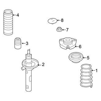 Volkswagen OE - Front Suspension - Struts & Suspension Components