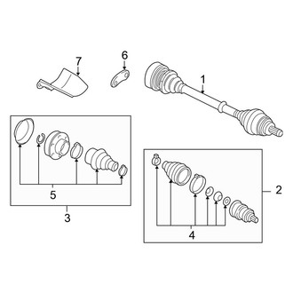 Volkswagen OE - Front Suspension - Drive Axles
