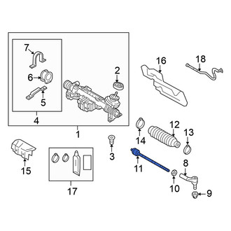 Volkswagen OE - Inner Steering Tie Rod End